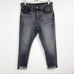 Levi's 501 Skinny Jeans Women's Balck High Rise‎
